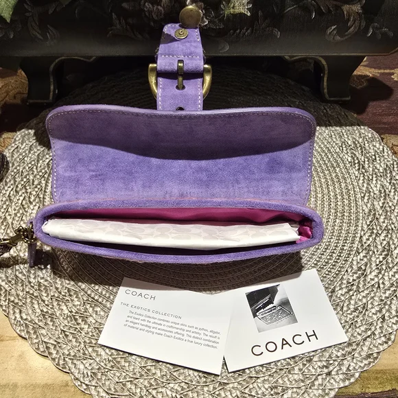Coach Pink and Purple Women's Clutch - Picture 4 of 11